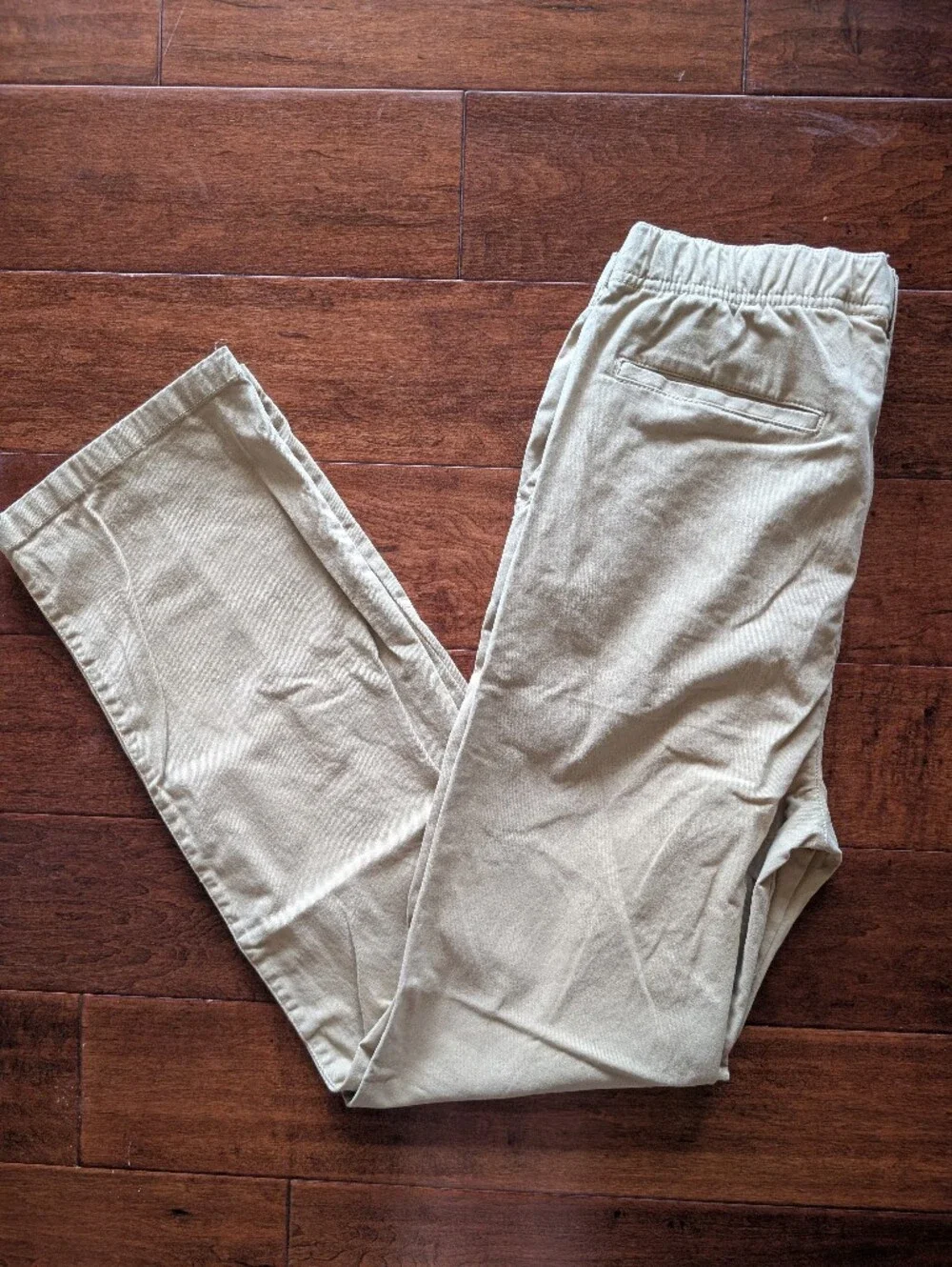 The Children's Place Khaki Elastic Waist Size 20 Husky